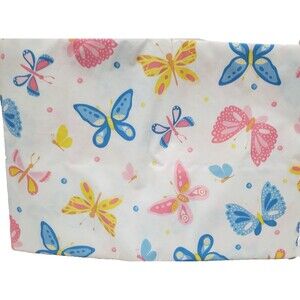Peva Vinyl Tablecloth,52" x 70" Oblong (4-6 people) MULTICOLOR BUTTERFLIES, TL